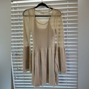 VENUS Cream Long Sleeve Dress, NWT, size Medium